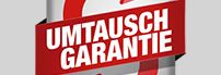 Umtauschgarantie mit Pfeil